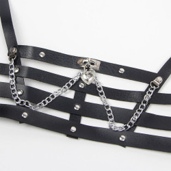 Subblime - Harnais Corset Avec Chaîne Détail Taille Unique
